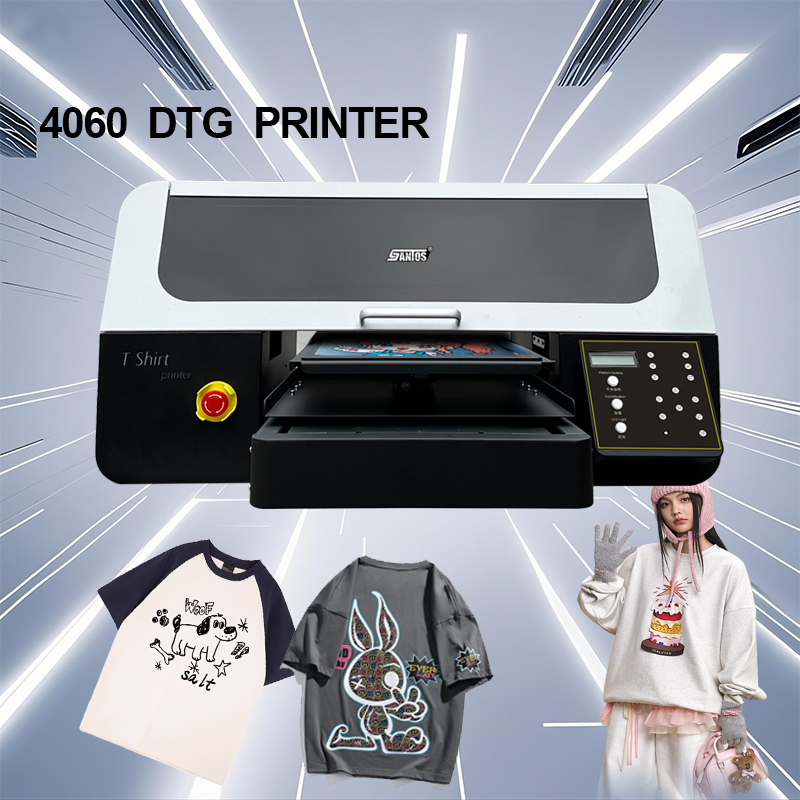 Commercial Print Model - 티셔츠 디지털 프린터 4060 모델 XP600/I1600A1/I3200A1*2