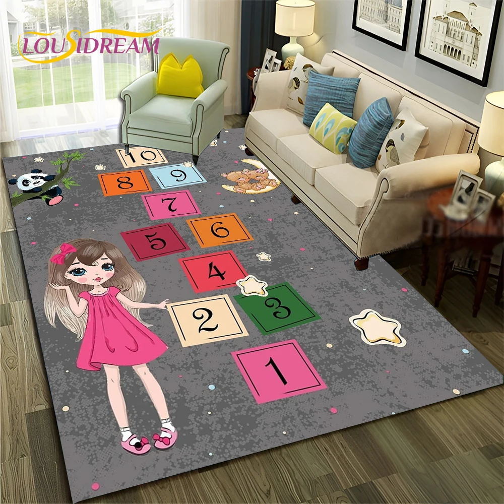 Commercial Digital Printing - 3D Hopscotch 어린이 디지털 게임 소년