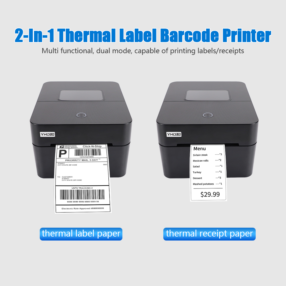 YHDAA 4인치 감열 배송 라벨 프린터, 영수증/운송 - Commercial Printing Options 리뷰 및 가격