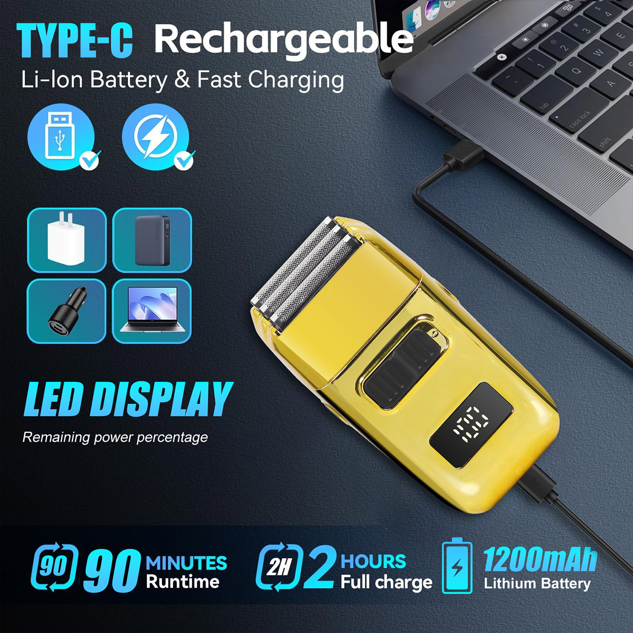남성용 가정용 전기 충전식 면도기, LCD 디스플레이가 - Screen Printing Frame Mesh 리뷰 및 가격